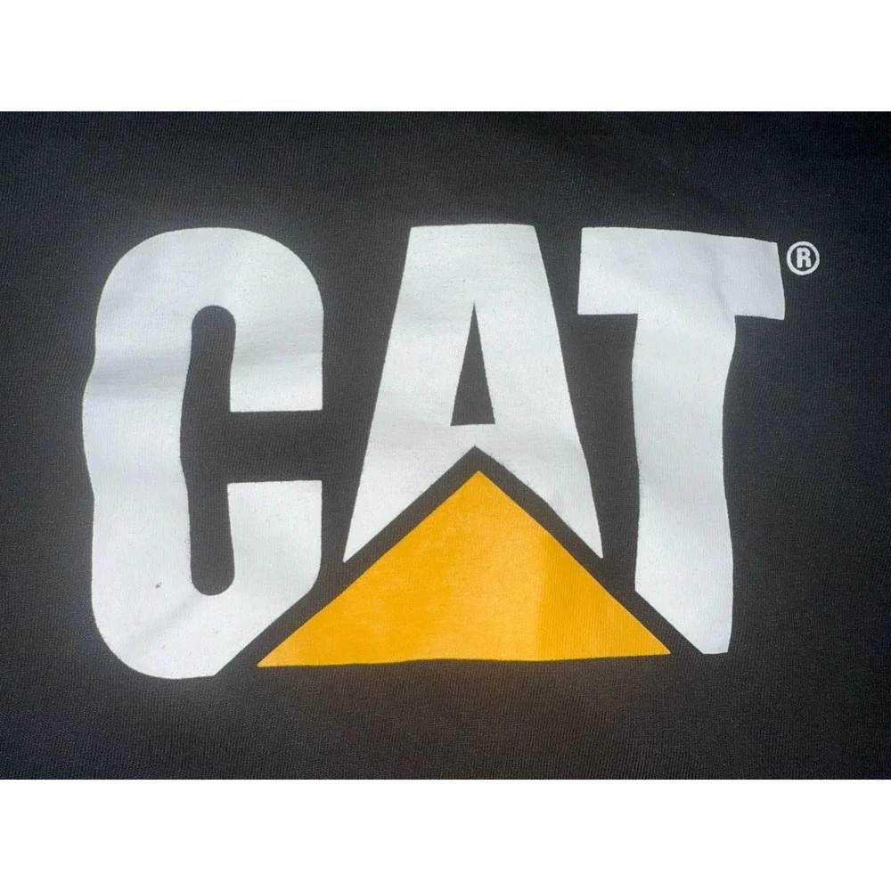 CAT Long Sleeve Black T-Shirt Size Youth XL‎ 18/20 Caterpillar EUC